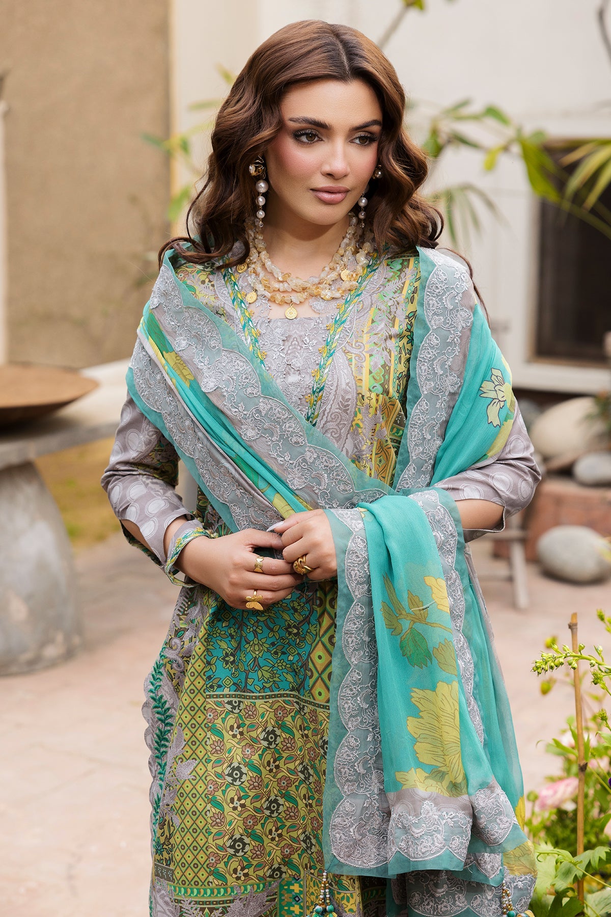 3-PC Unstitched Lawn Collection CAD6-06