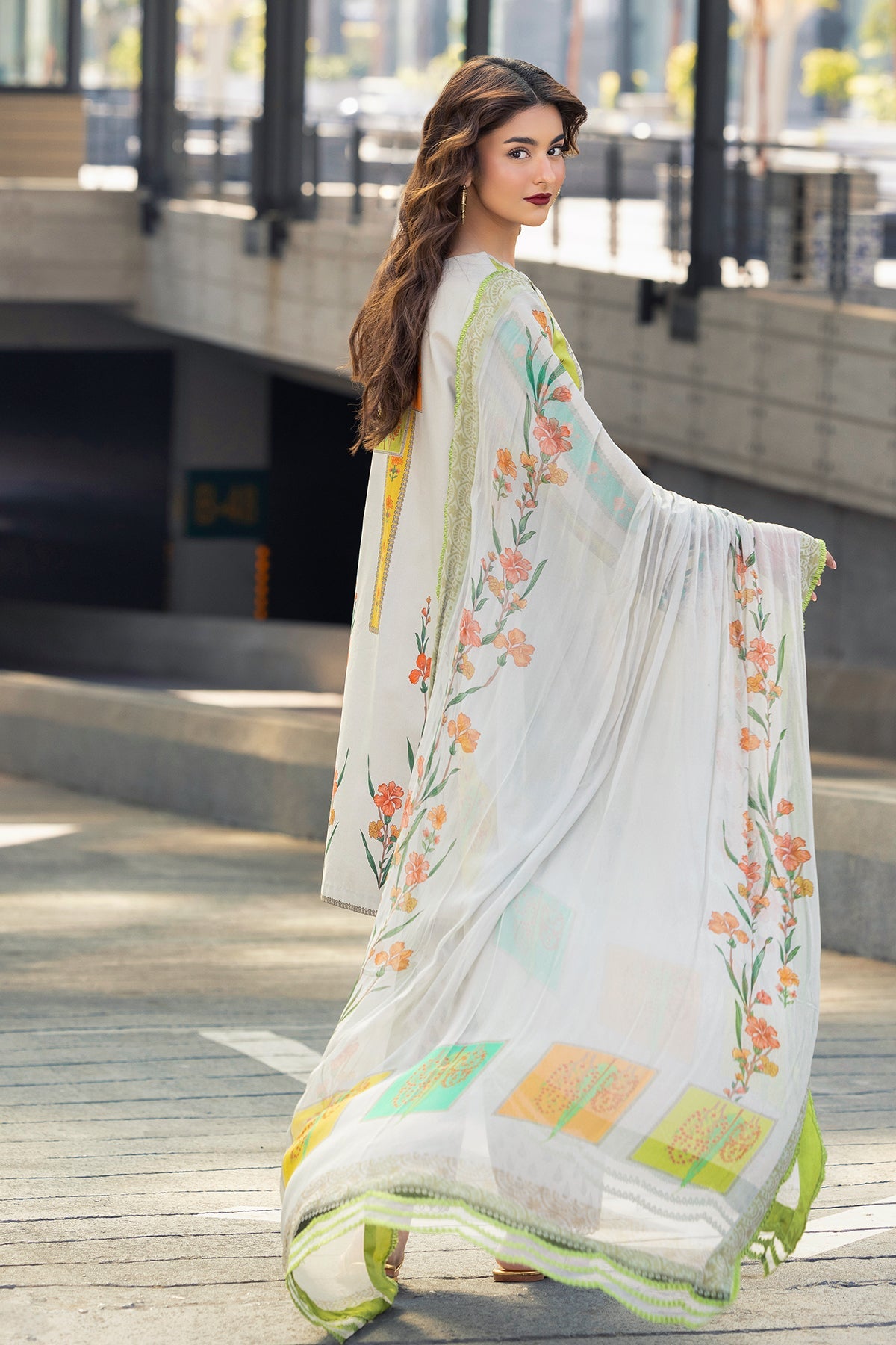 3-PC Unstitched Embroidered Lawn Collection AG6-04