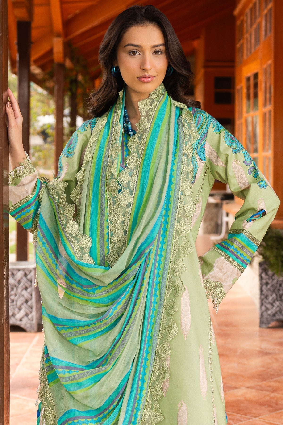 3-PC Unstitched Embroidered Lawn Collection RANG E BAHAR VOL 02 CRB6-13