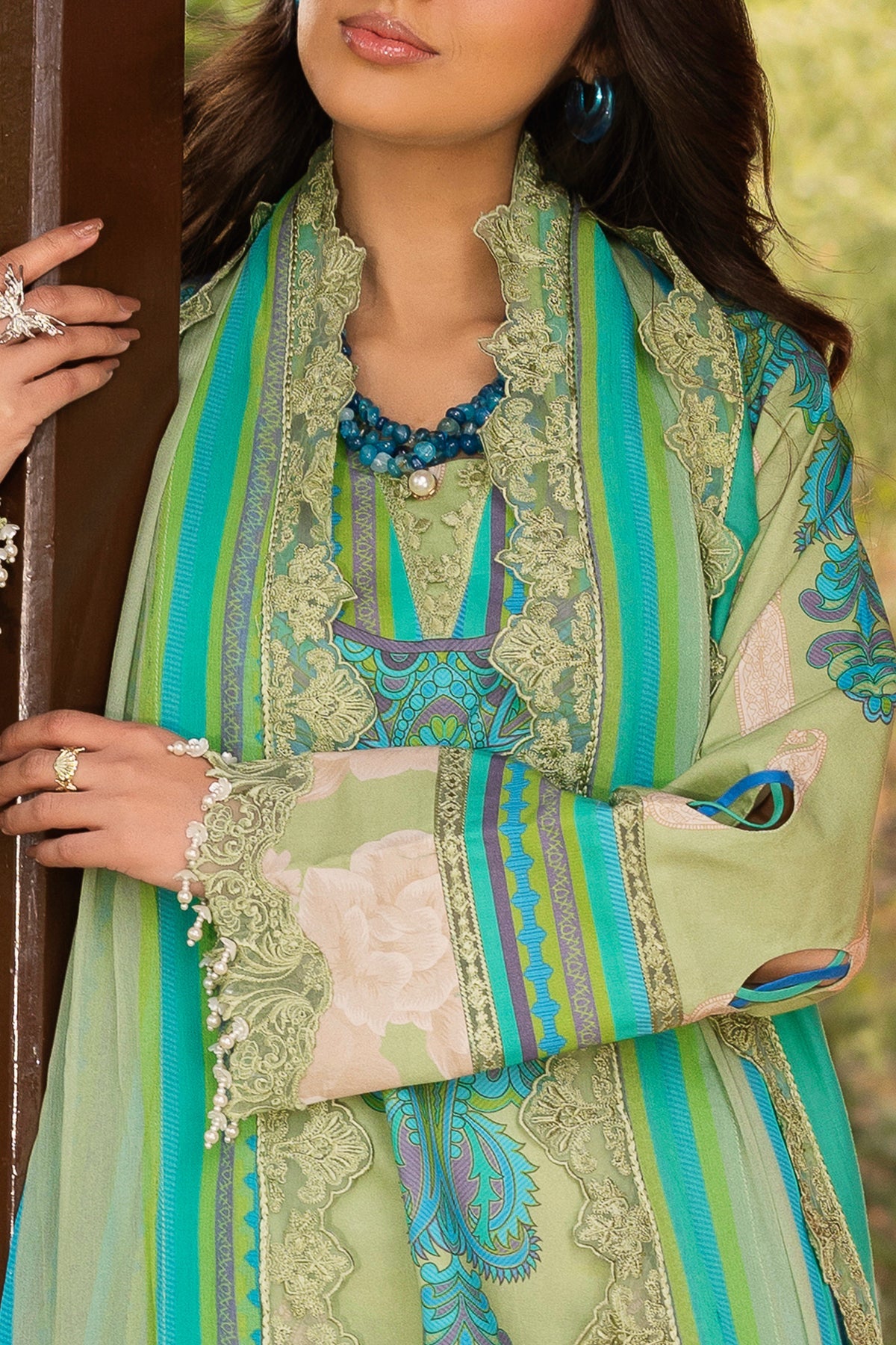 3-PC Unstitched Embroidered Lawn Collection RANG E BAHAR VOL 02 CRB6-13