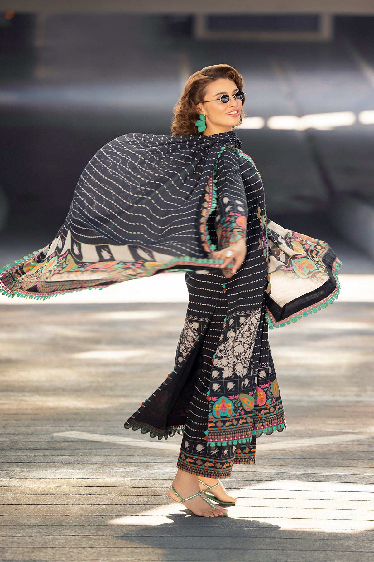 3-PC Unstitched Embroidered Lawn Collection  AN6-9