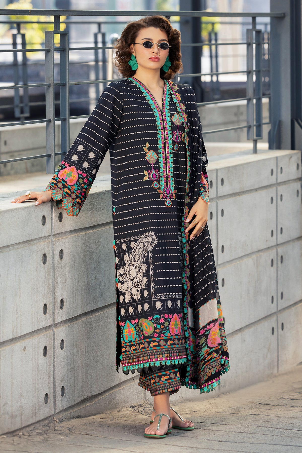 3-PC Unstitched Embroidered Lawn Collection  AN6-9