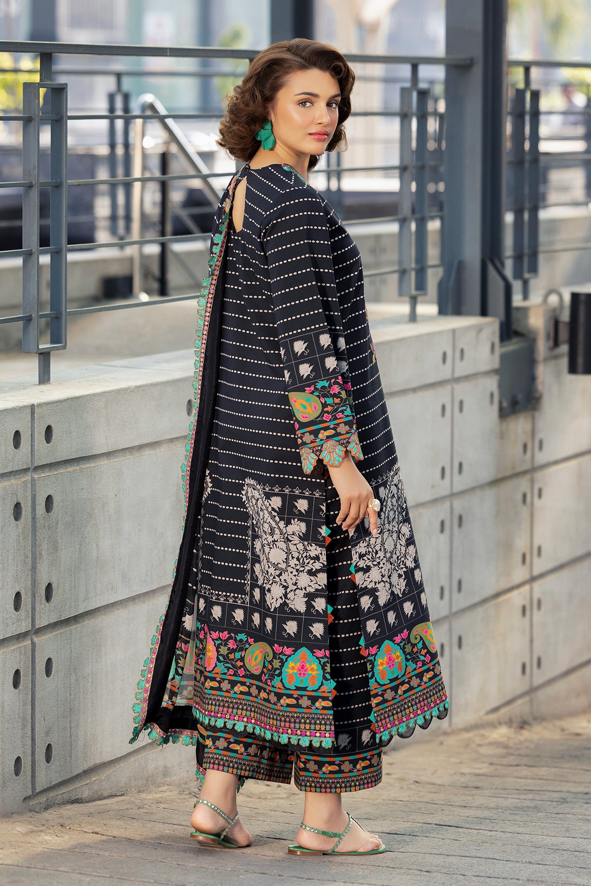 3-PC Unstitched Embroidered Lawn Collection  AN6-9