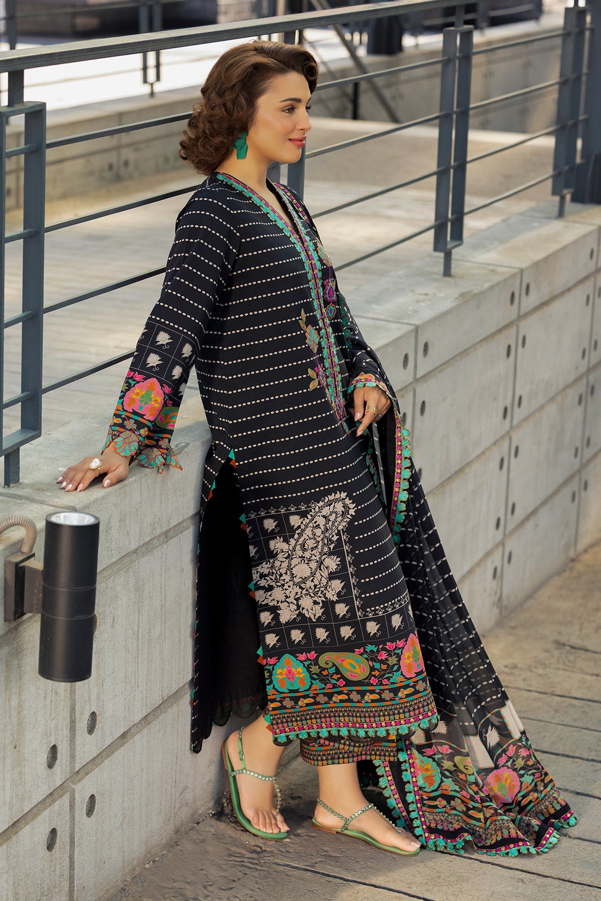 3-PC Unstitched Embroidered Lawn Collection  AN6-9