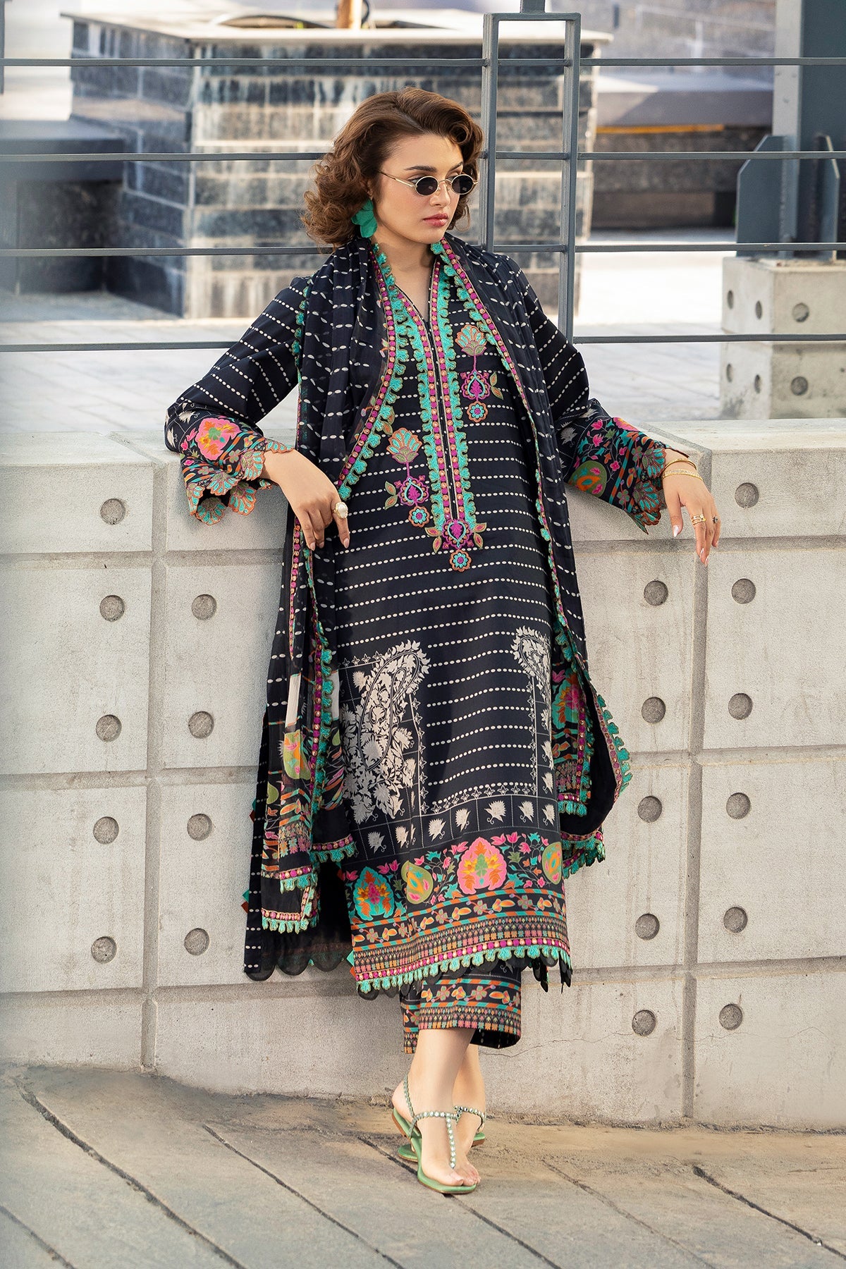 3-PC Unstitched Embroidered Lawn Collection  AN6-9