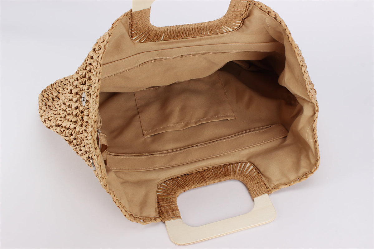 Paola Raffia Bag with Handle