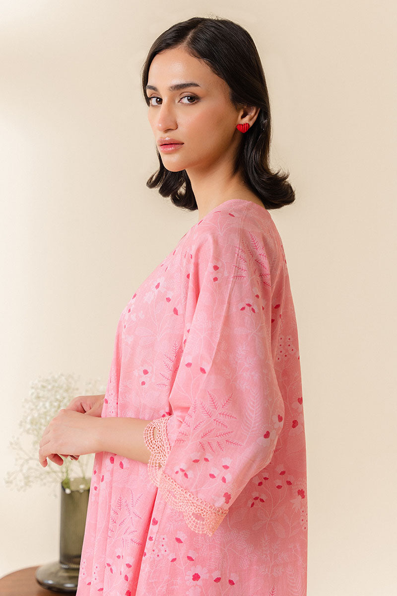 BLUSH HAZE-2 PC PRINTED LAWN SUIT