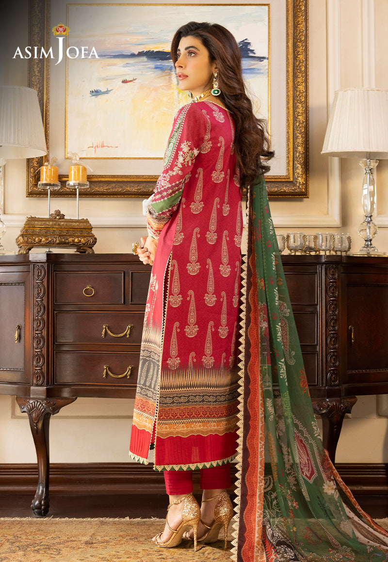 AJS-26 EMBROIDERED LAWN 3 PCS