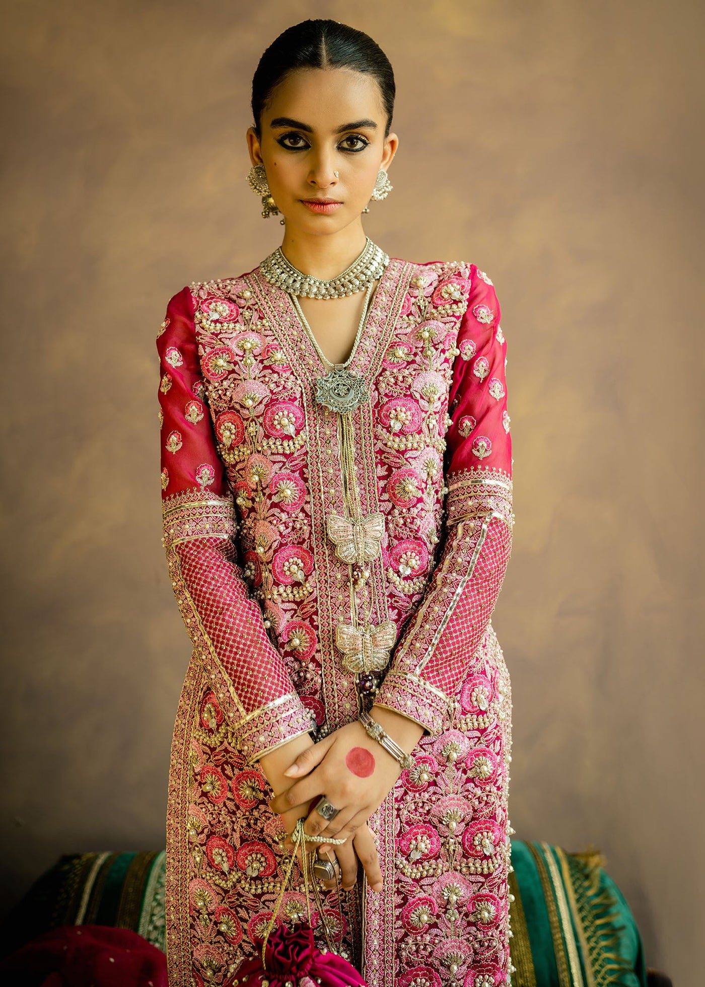 3 Piece Embroidered Lawn Suit with Embroidered Borders