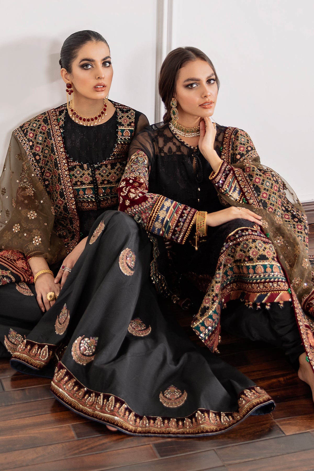 EMBROIDERED CHIFFON CH09-04 STITCHED