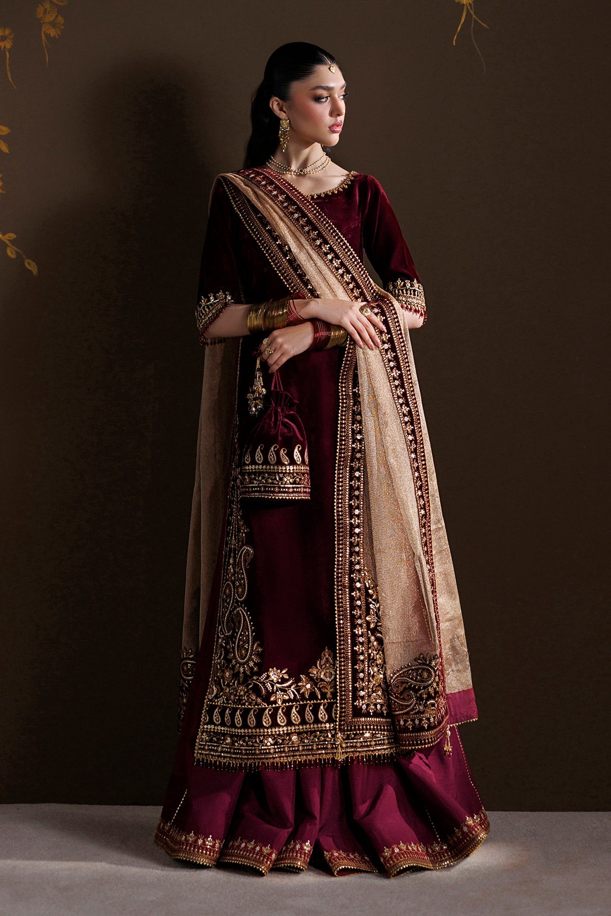 EMBROIDERED VELVET SF-4548
