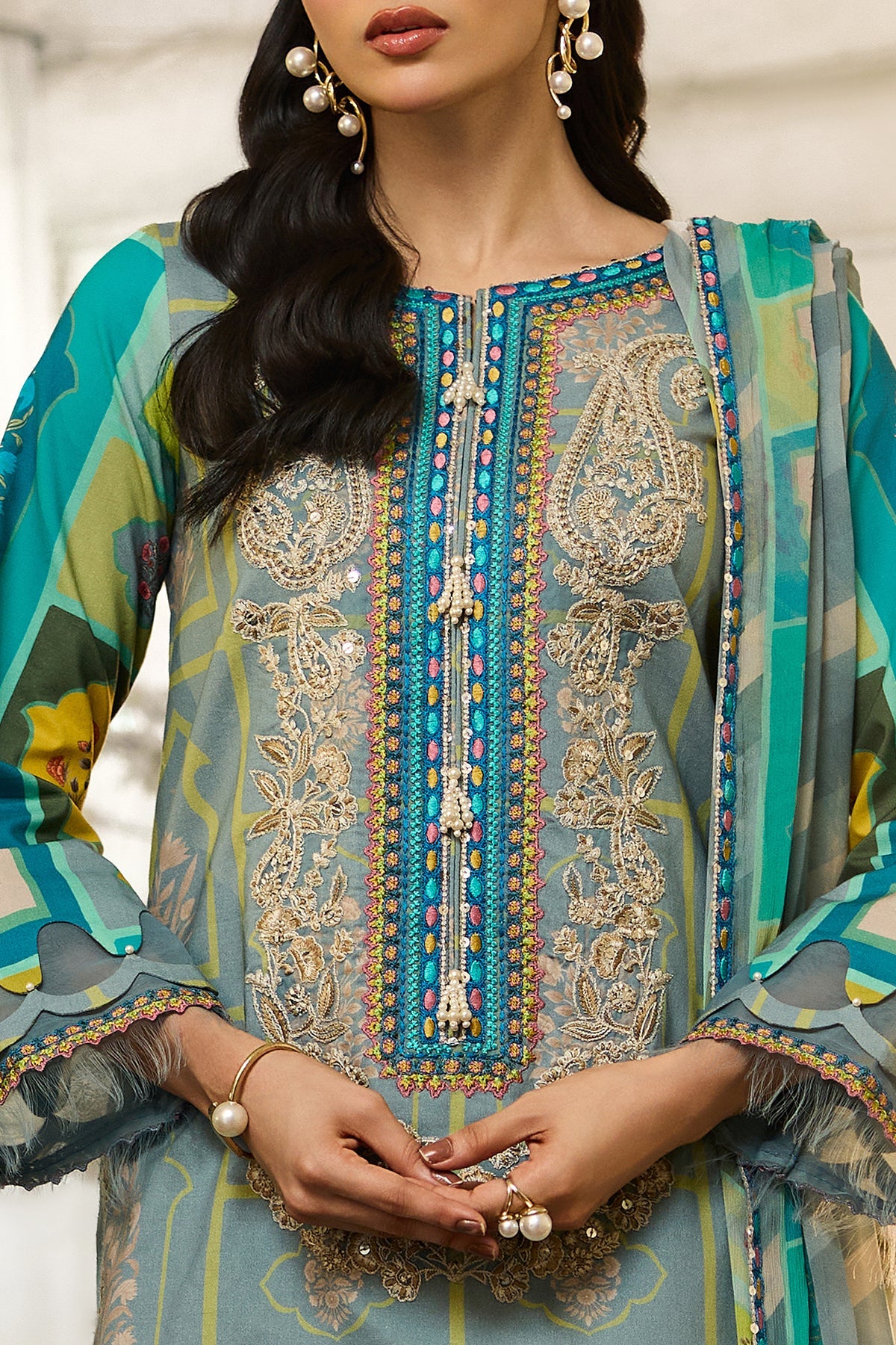 3-PC Unstitched Embroidered Lawn Collection CSN6-13