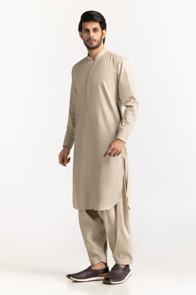 Karandi Cotton Unstitched Fabric Blended-Lf
