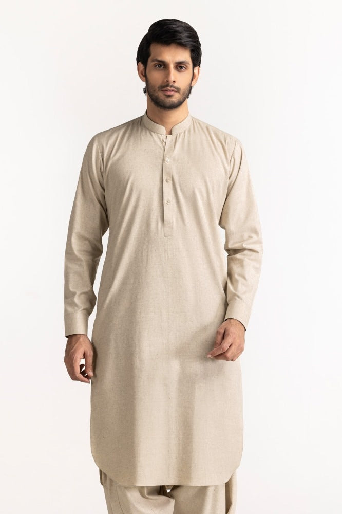 Karandi Cotton Unstitched Fabric Blended-Lf