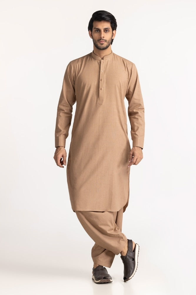 Karandi Cotton Unstitched Fabric Blended-Lf