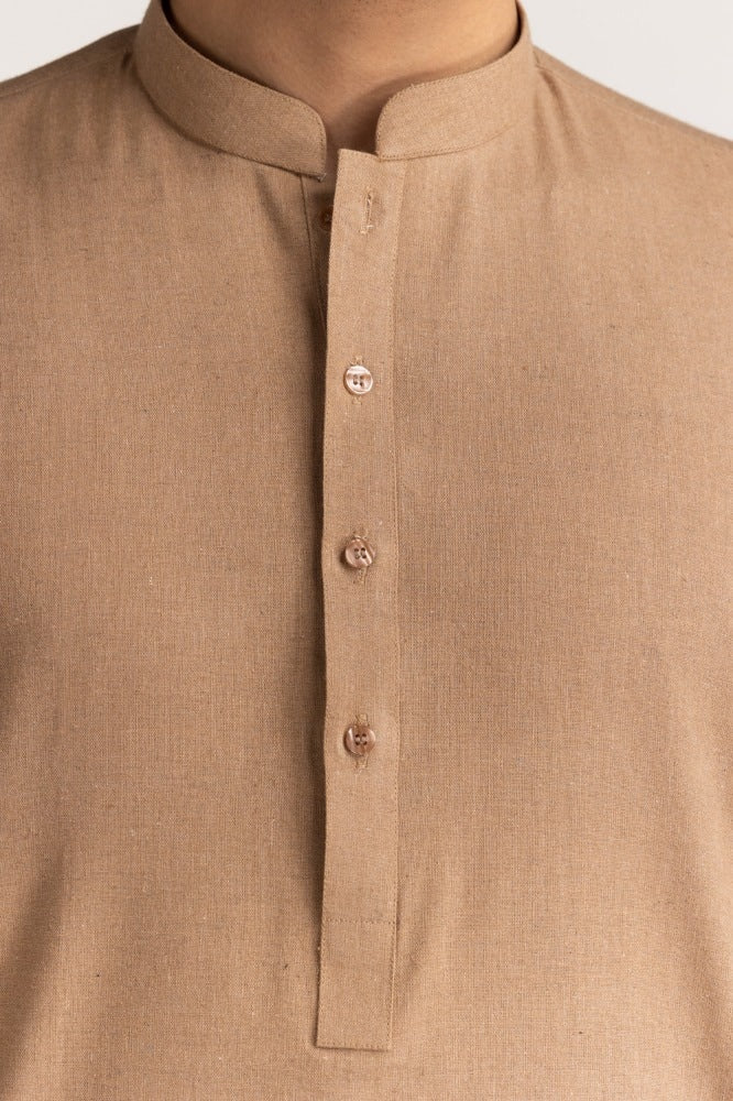 Karandi Cotton Unstitched Fabric Blended-Lf