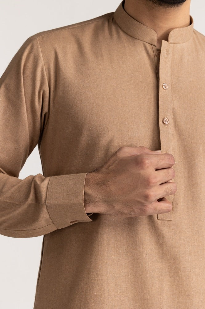 Karandi Cotton Unstitched Fabric Blended-Lf