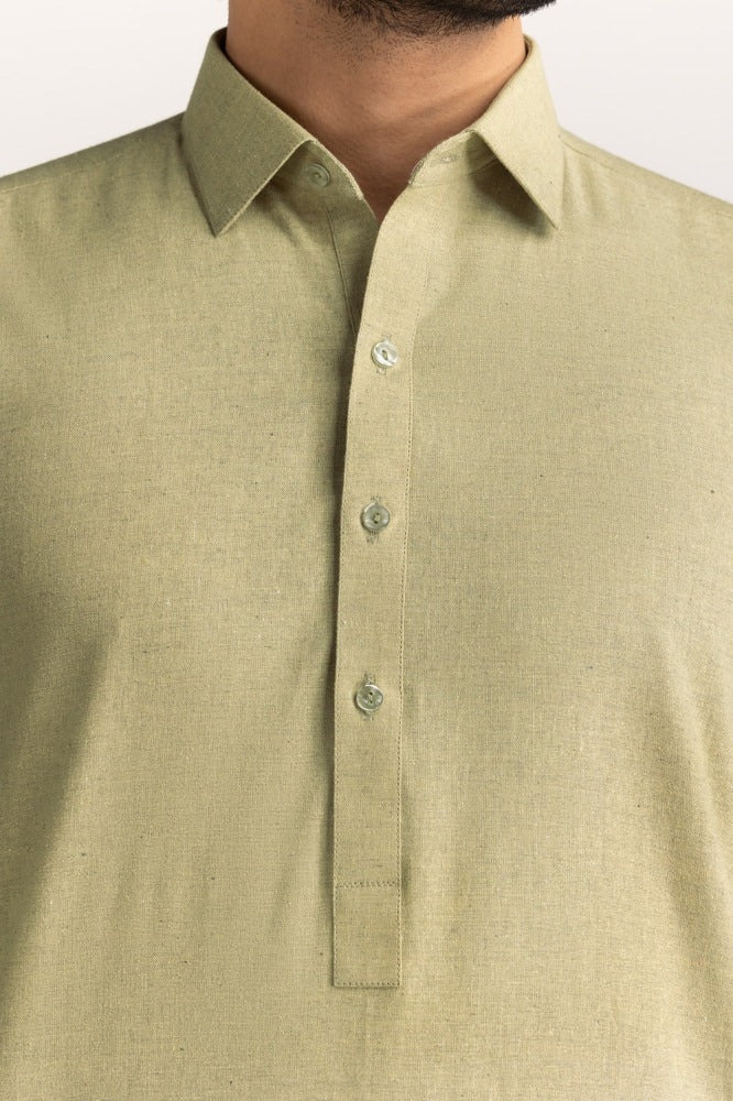 Karandi Cotton Unstitched Fabric Blended-Lf