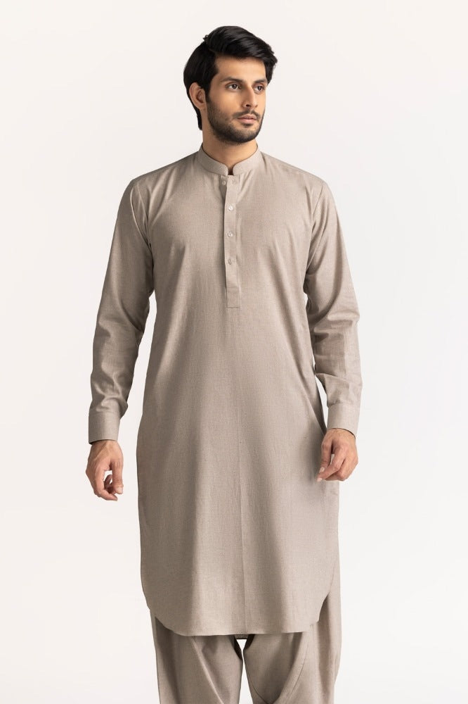 Karandi Cotton Unstitched Fabric Blended-Lf