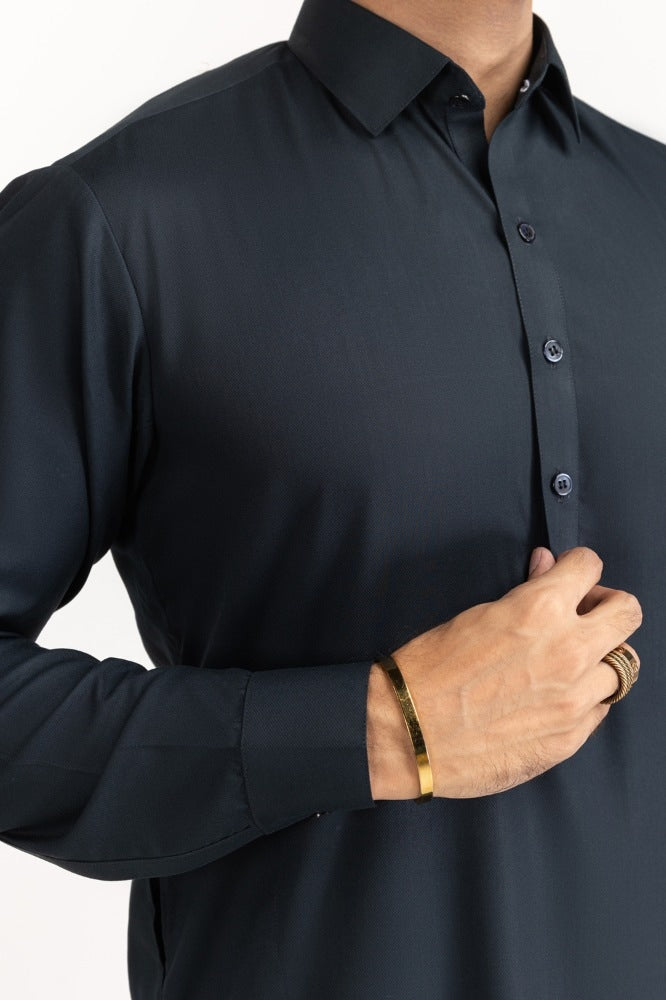 Ribbed Polo Shirt