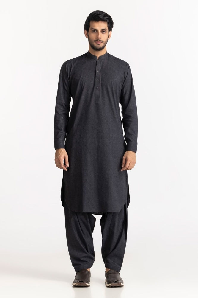 Karandi Cotton Unstitched Fabric Blended-Lf