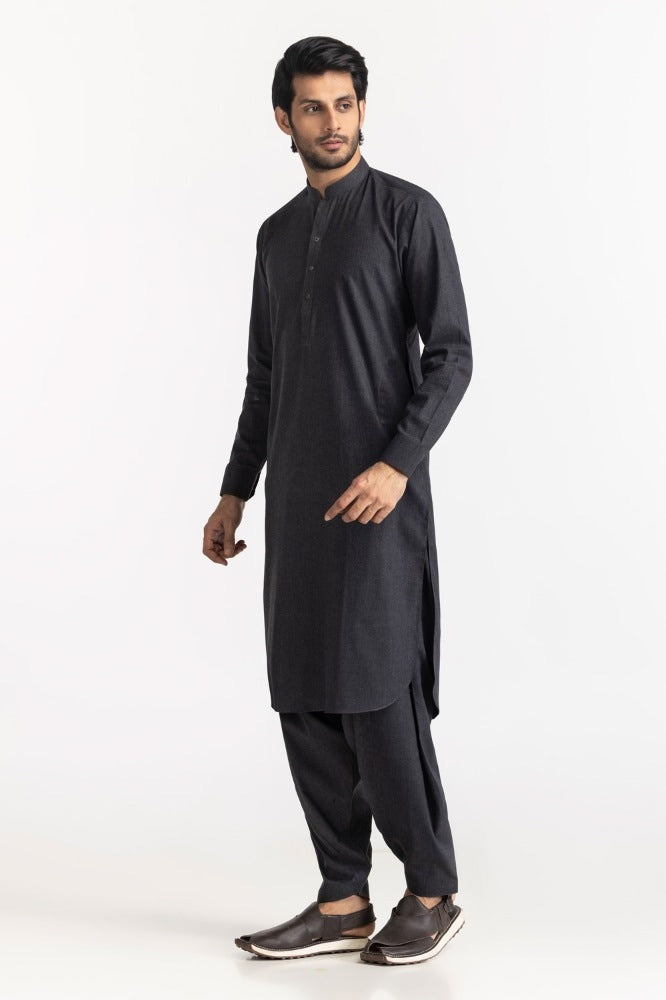 Karandi Cotton Unstitched Fabric Blended-Lf