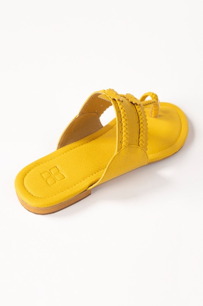 Yellow Kolhapuri