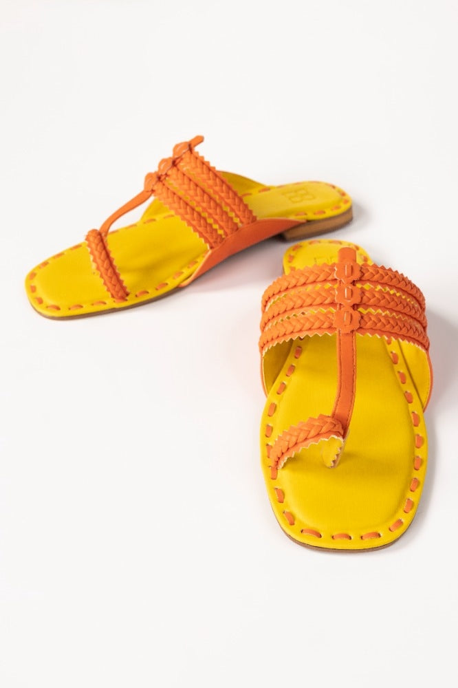 Yellow Kolhapuri