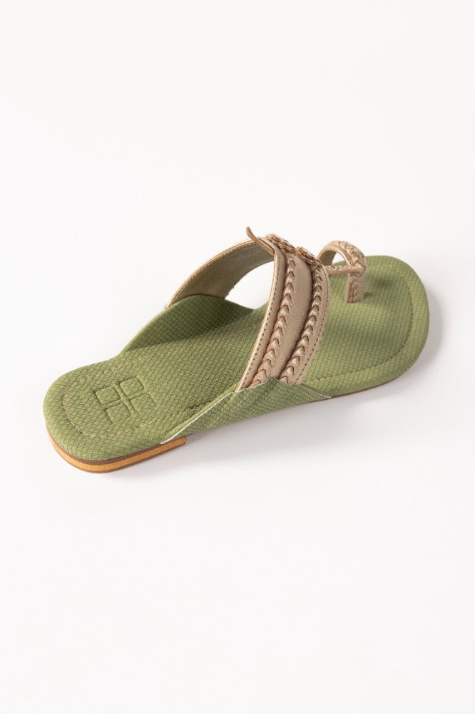 Beige Ladies Kolhapuri