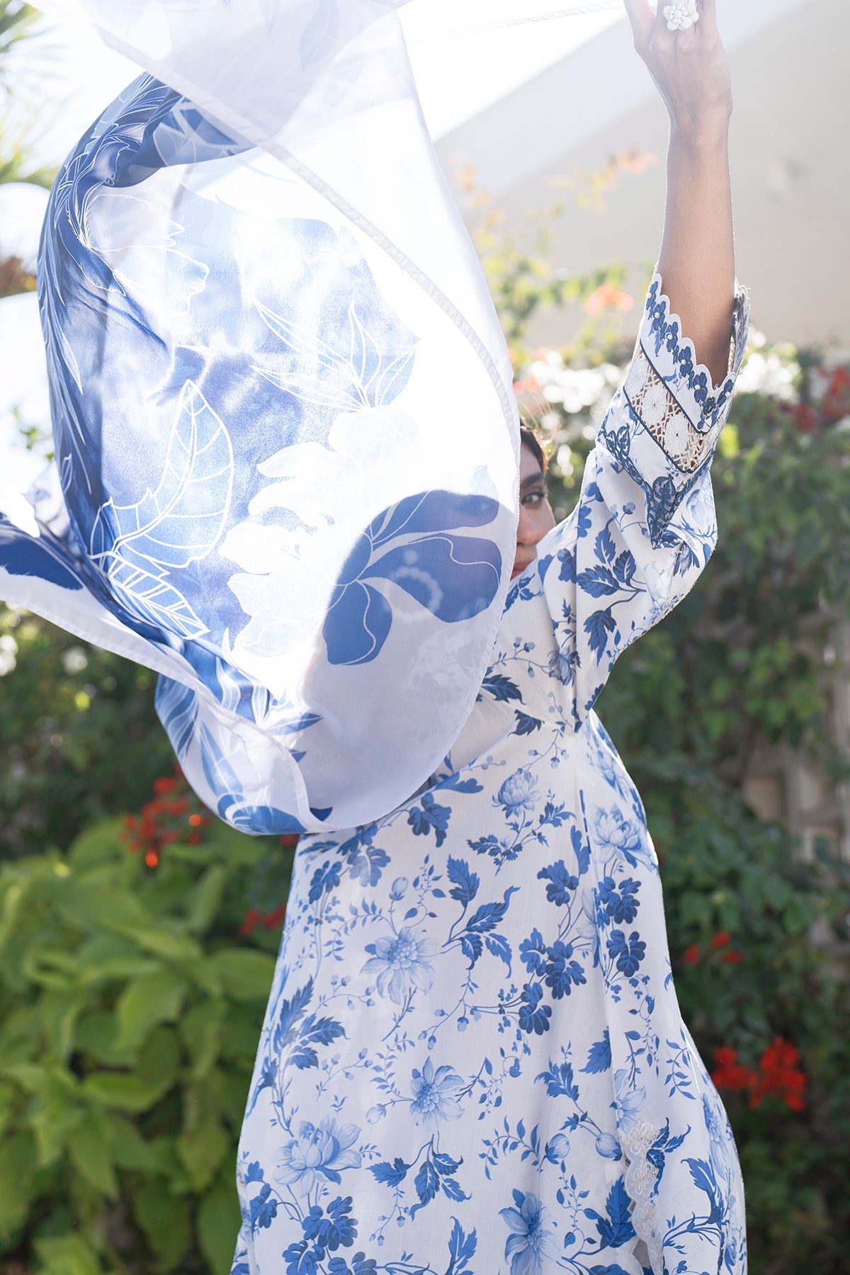 EMBROIDERED PRINTED LAWN SF-4068