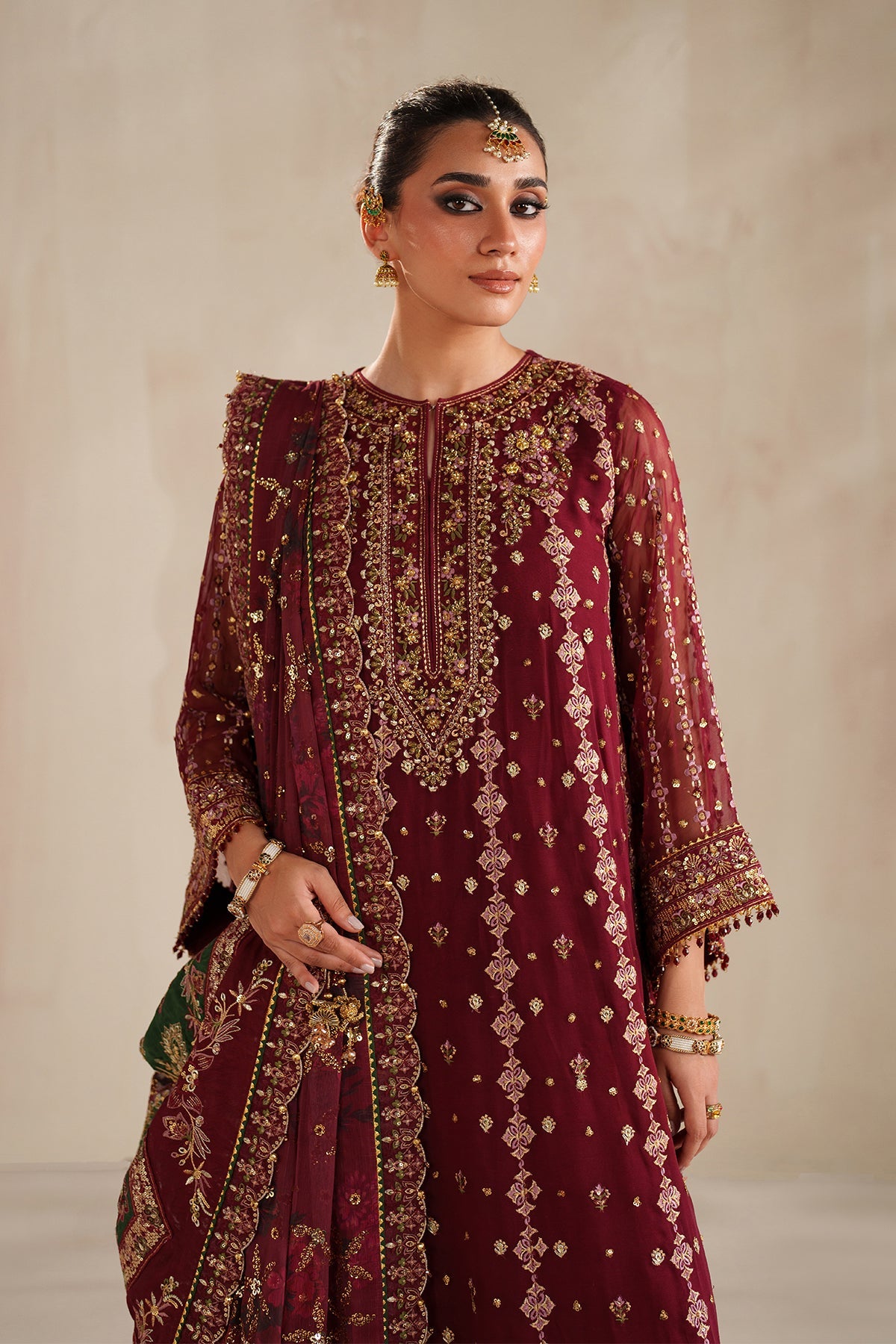 EMBROIDERED CHIFFON UF-4367