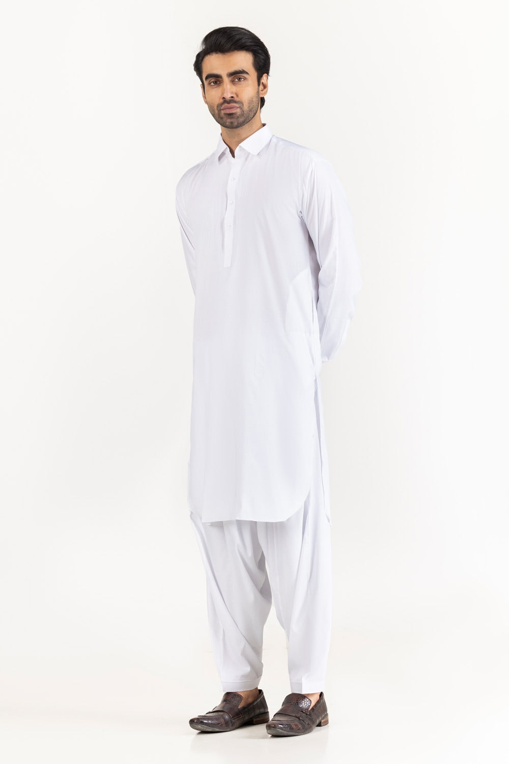Gini Gold Unstitched Fabric Blended
