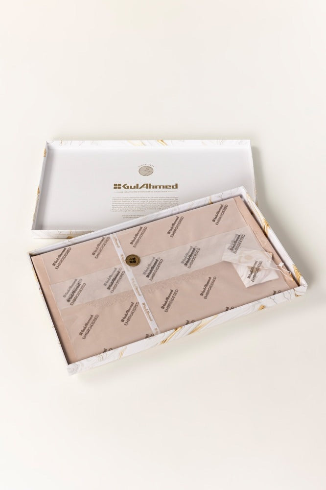 Embroidered Collection Fd C001 Unstitched Fabric Cotton With Gift Box
