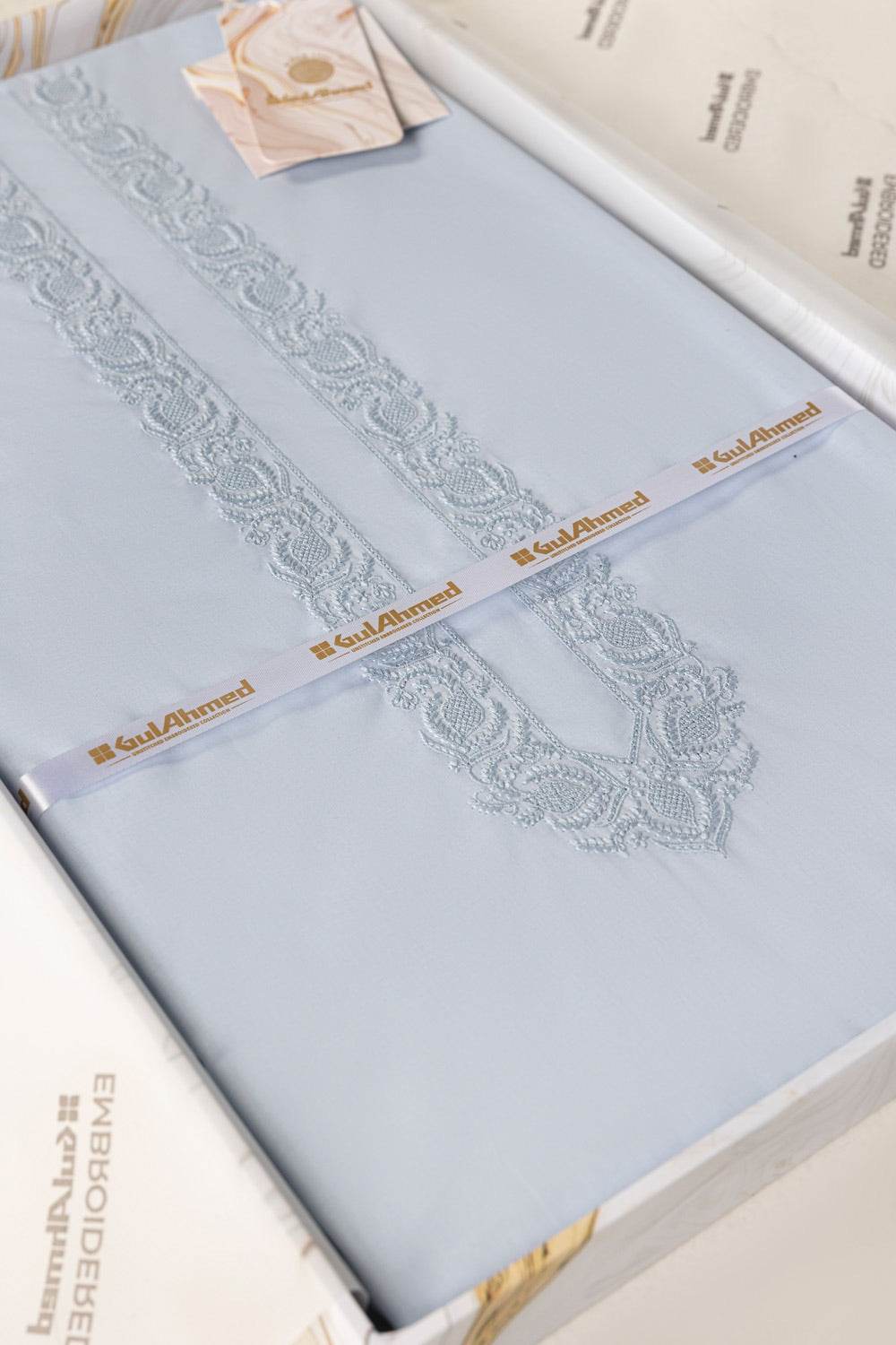 Embroidered Collection Fd C001 Unstitched Fabric Cotton With Gift Box