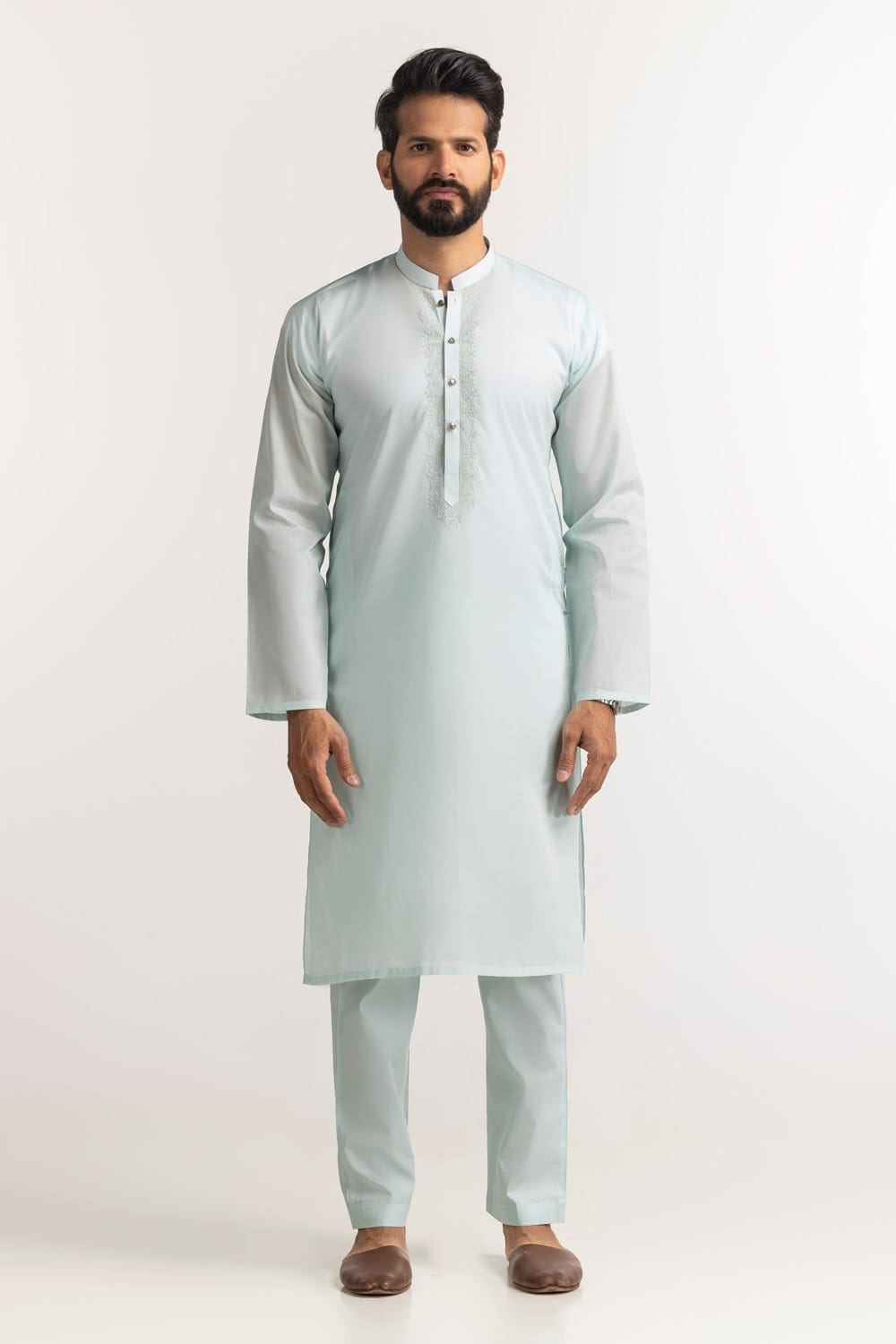 Embroidered Collection Fd C003 Unstitched Fabric Cotton With Gift Box
