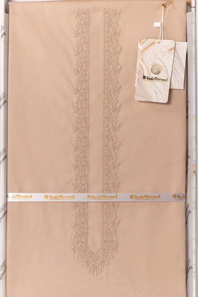 Embroidered Collection Fd C003 Unstitched Fabric Cotton With Gift Box