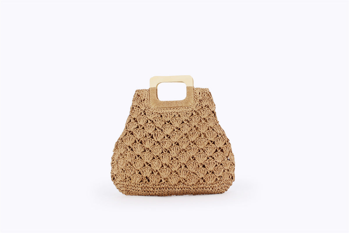 Paola Raffia Bag with Handle