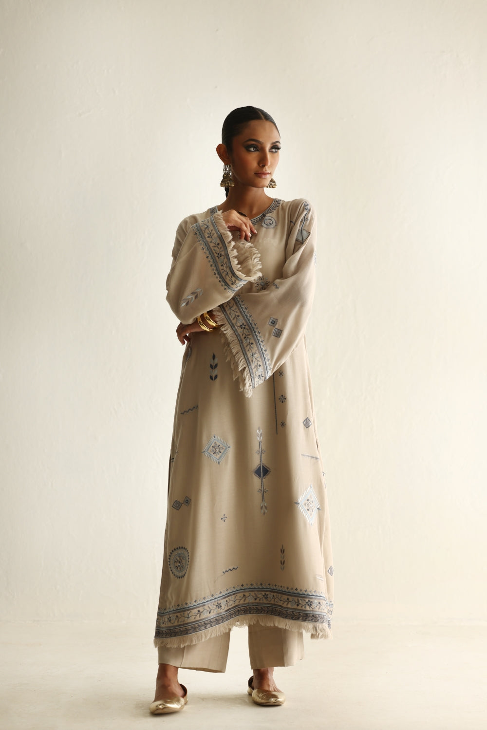 Single Stitched - Fawn - Cotton - Shirt with Slip Only