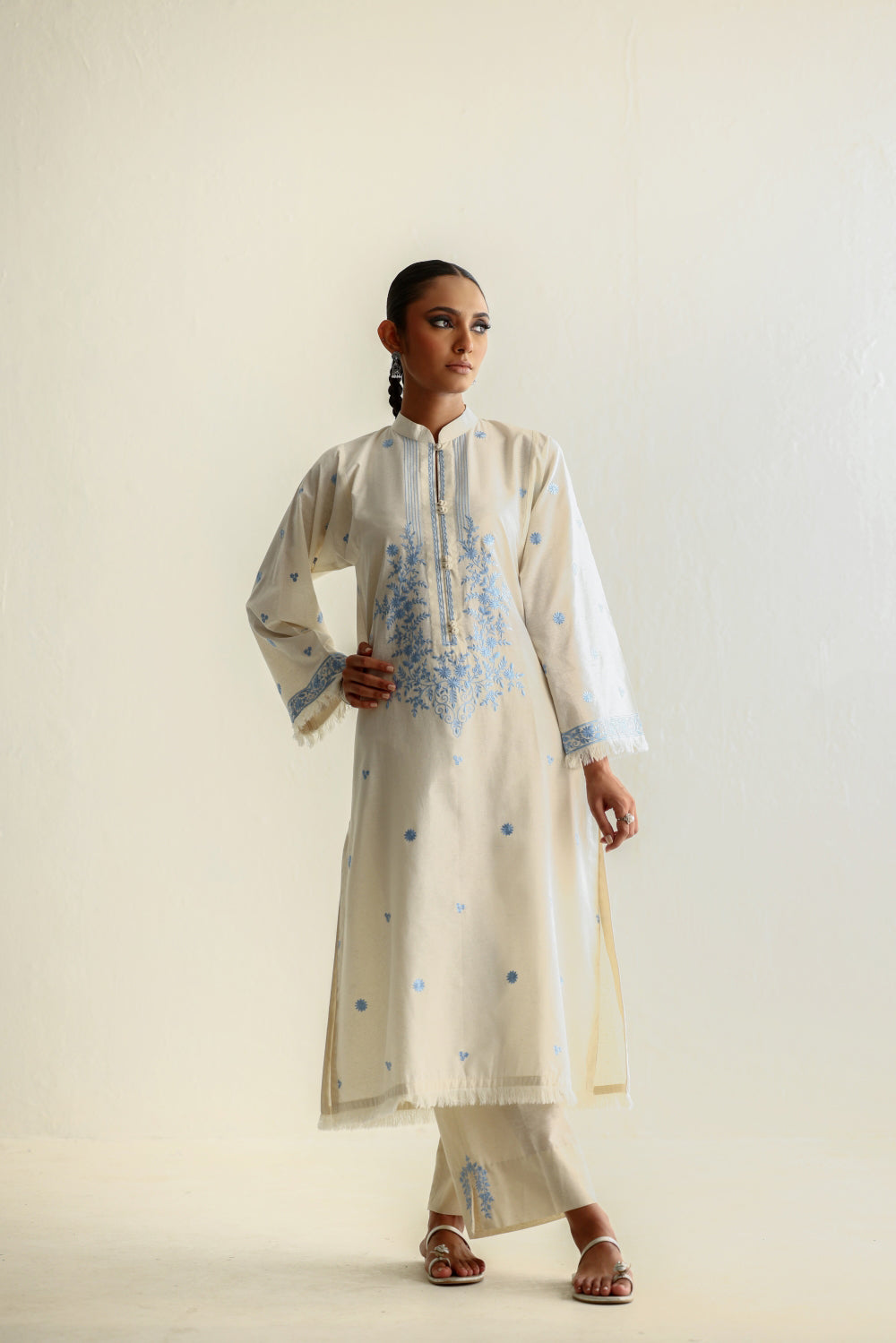 Blue on White - Shirt