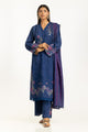 3Pc Cambric Embroidered Suit