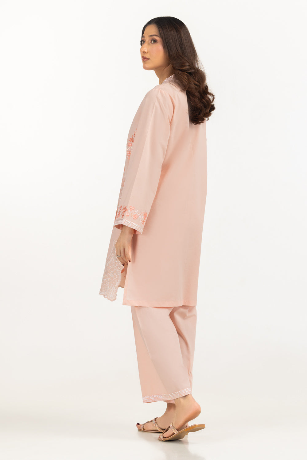 3PC Cambric Embroidered Suit