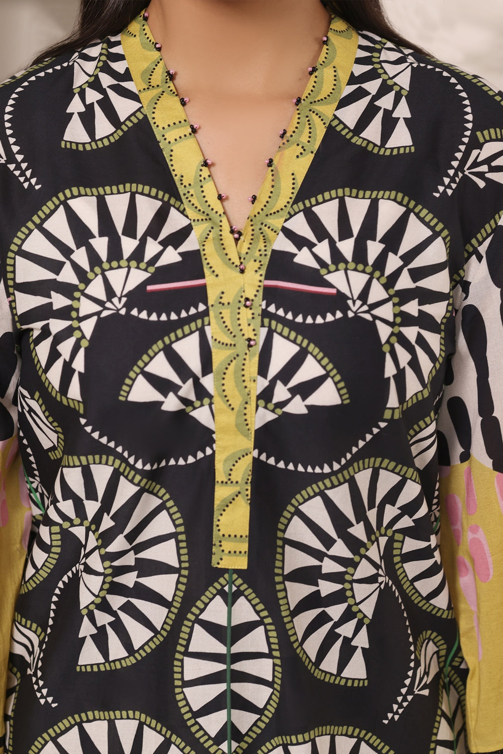 3PC Cambric Printed Suit