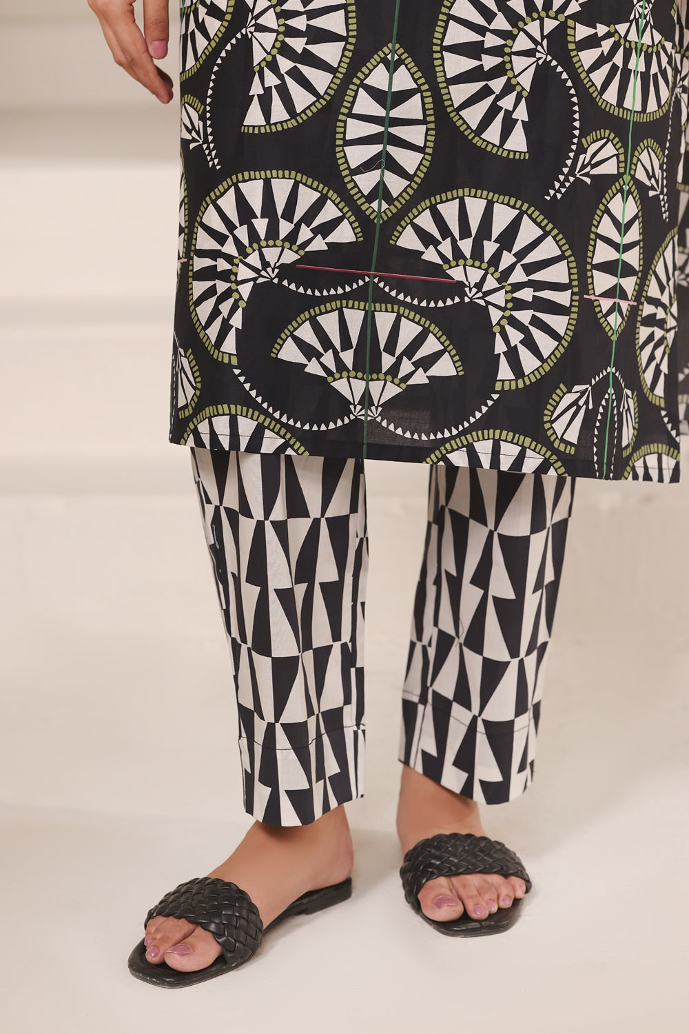 3PC Cambric Printed Suit