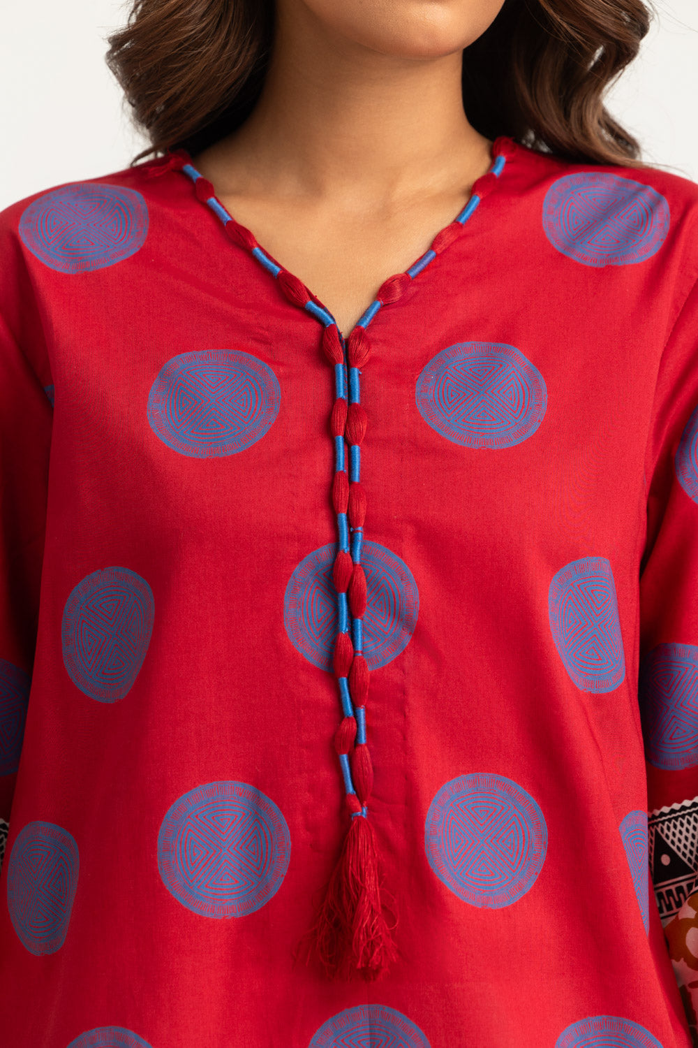 3PC Cotton Printed Suit