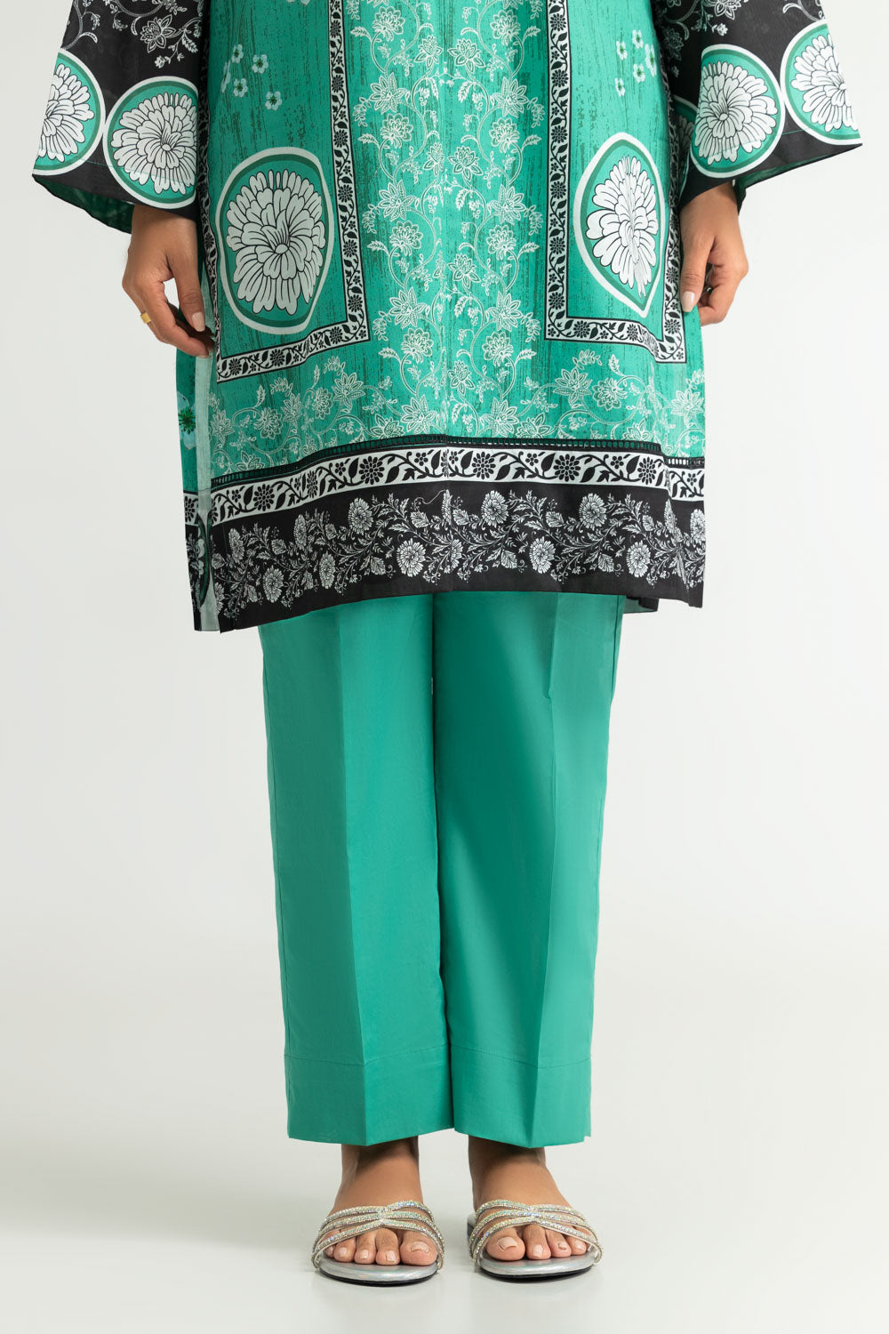 3PC Cotton Printed Suit