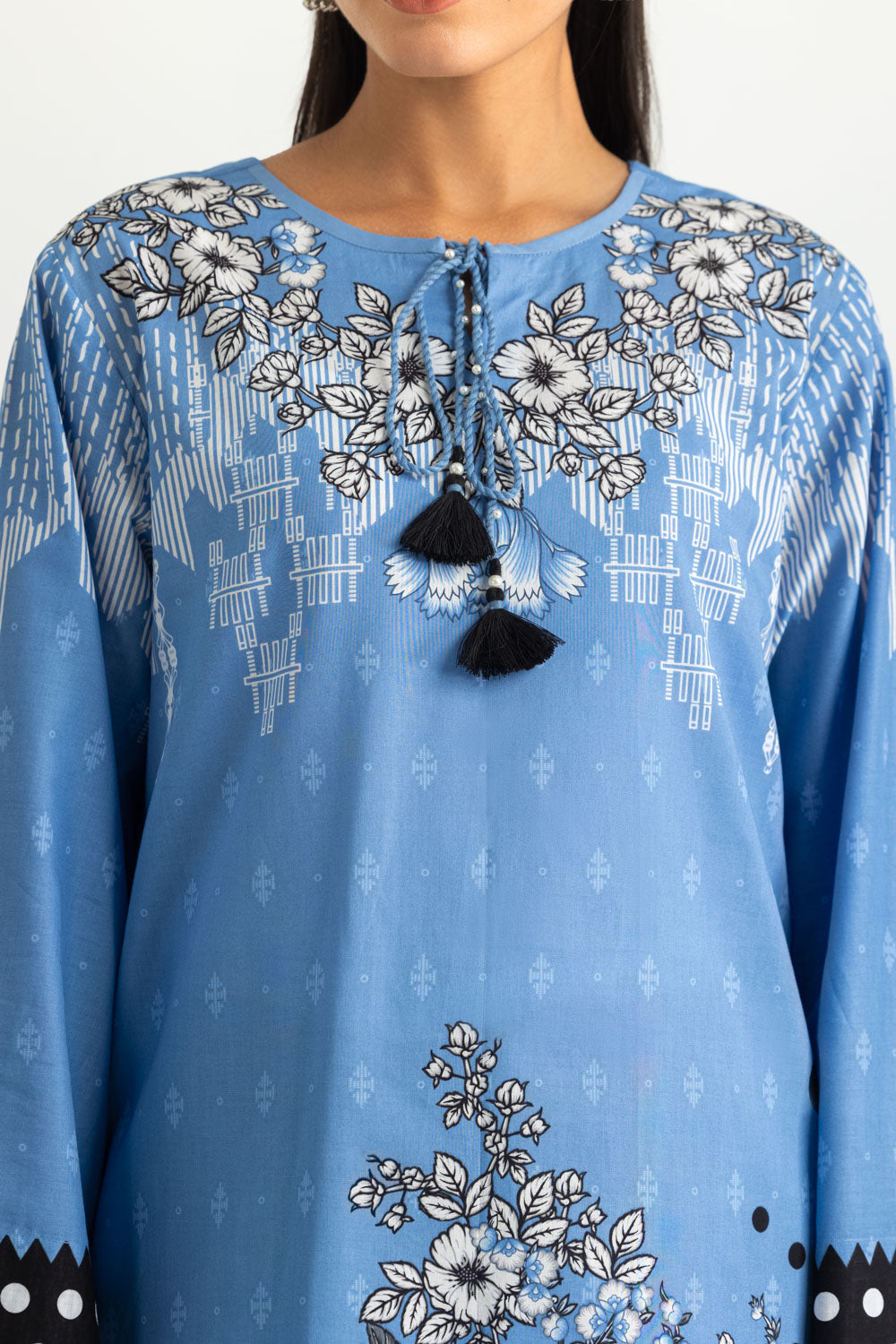 3PC Cotton Printed Suit