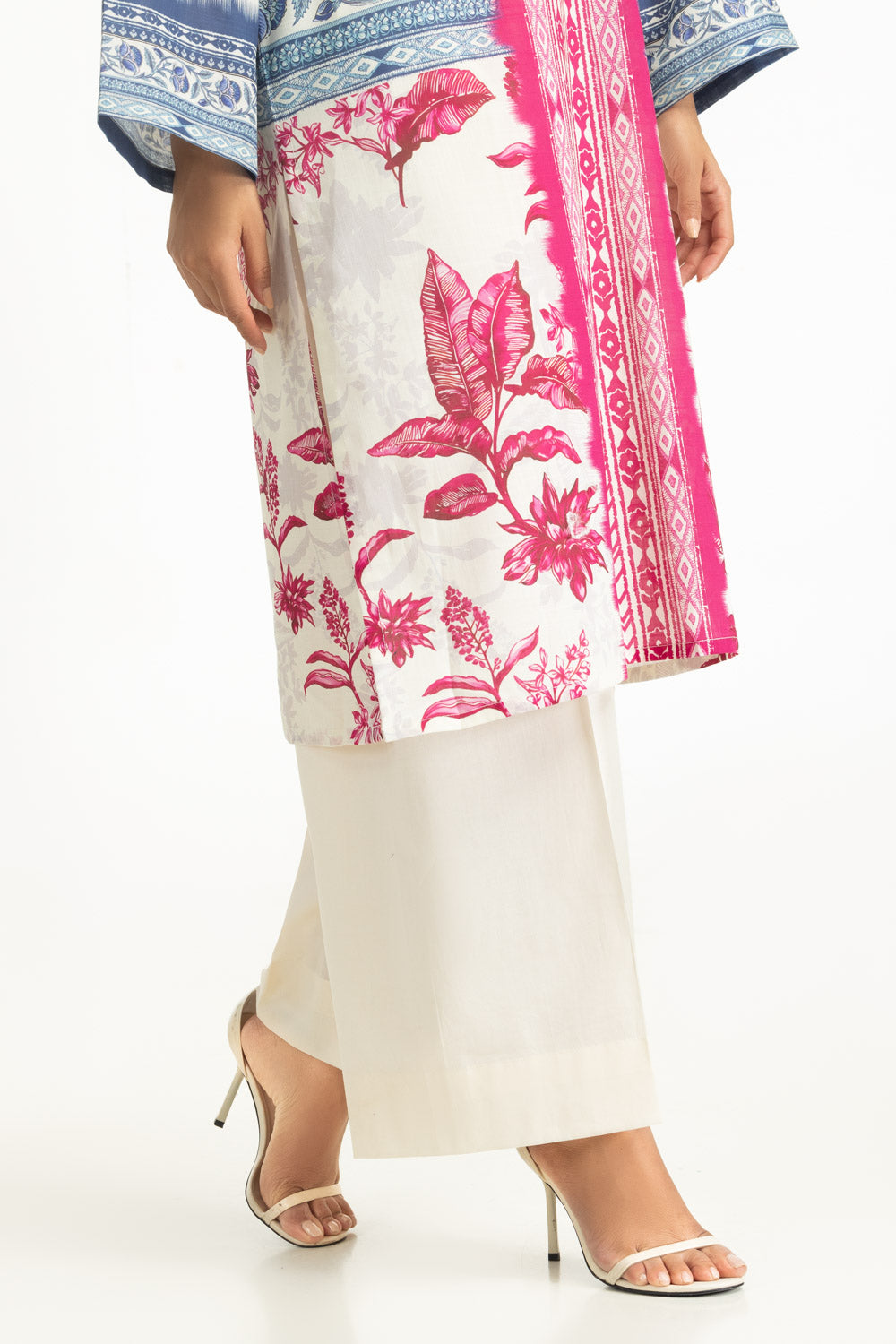 3Pc Cross Hatch Printed Suit
