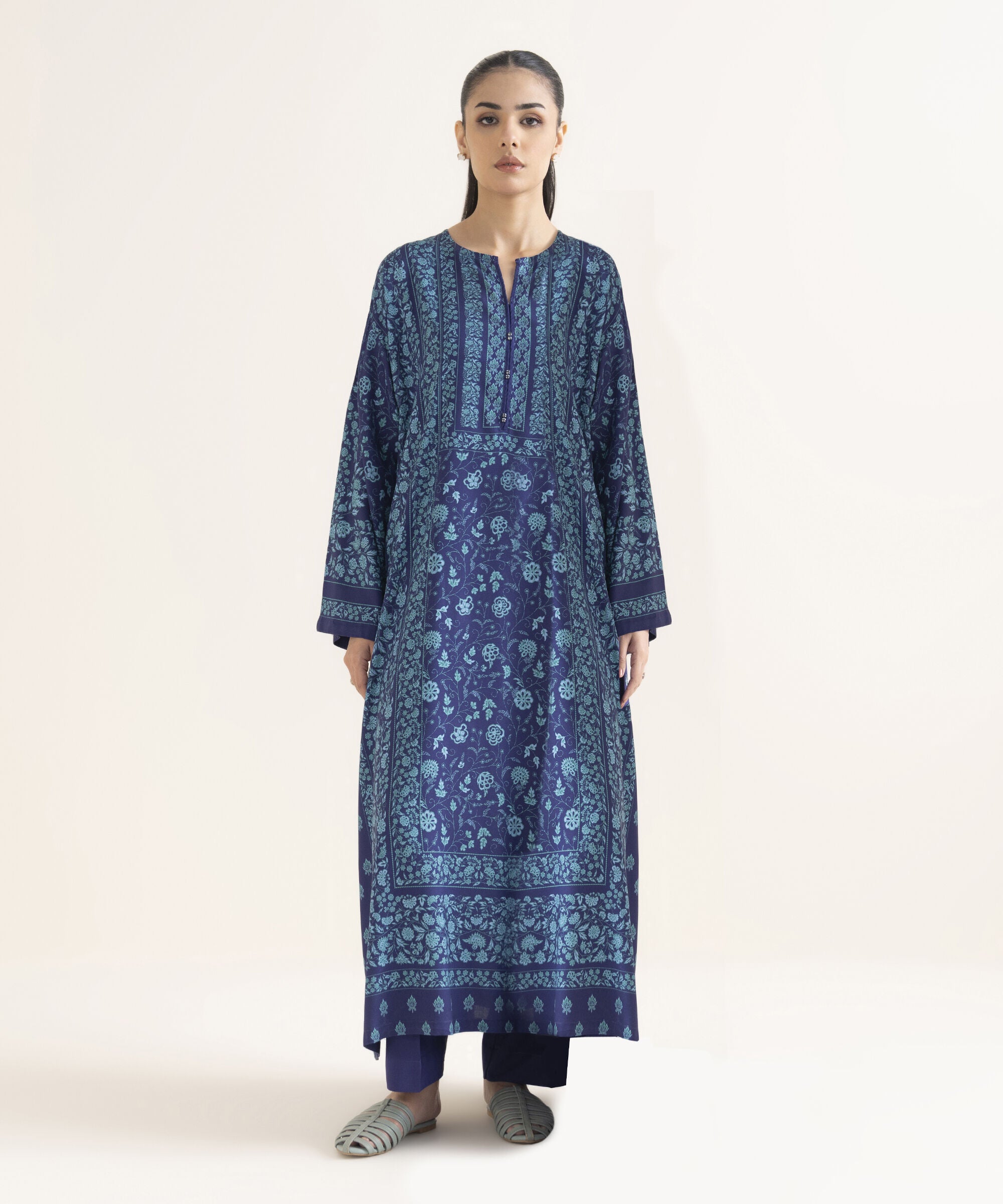 Printed Viscose Linen Shirt