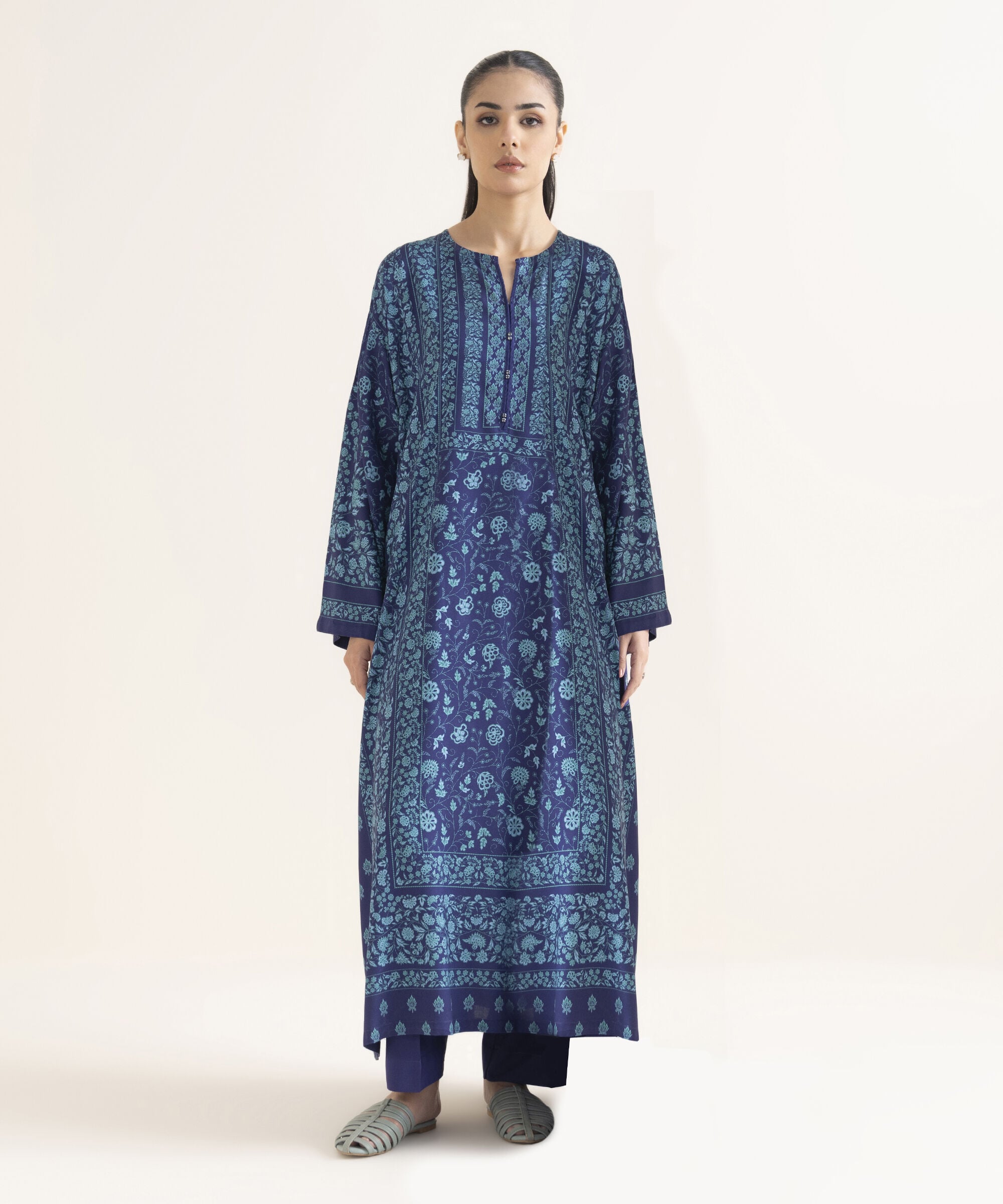 Printed Viscose Linen Shirt