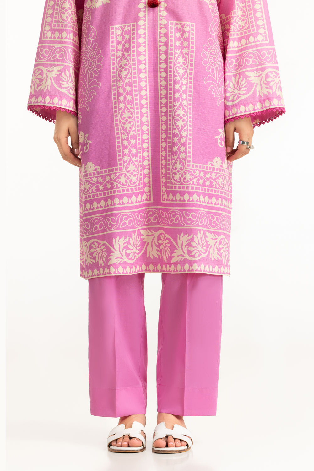 3PC Dobby Printed Suit